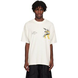 REPRESENT Off White STANDING ON THE SHOULDERS OF GIANTS Cotton T-Shirt XXS